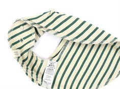 Petit Piao emerald green/dark off white stribet savlesmæk (2-pak)